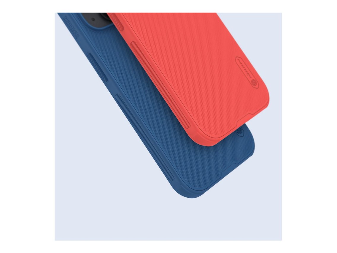 Funda reforzada Nillkin Super Frosted Shield Pro para iPhone 15 Plus - azul