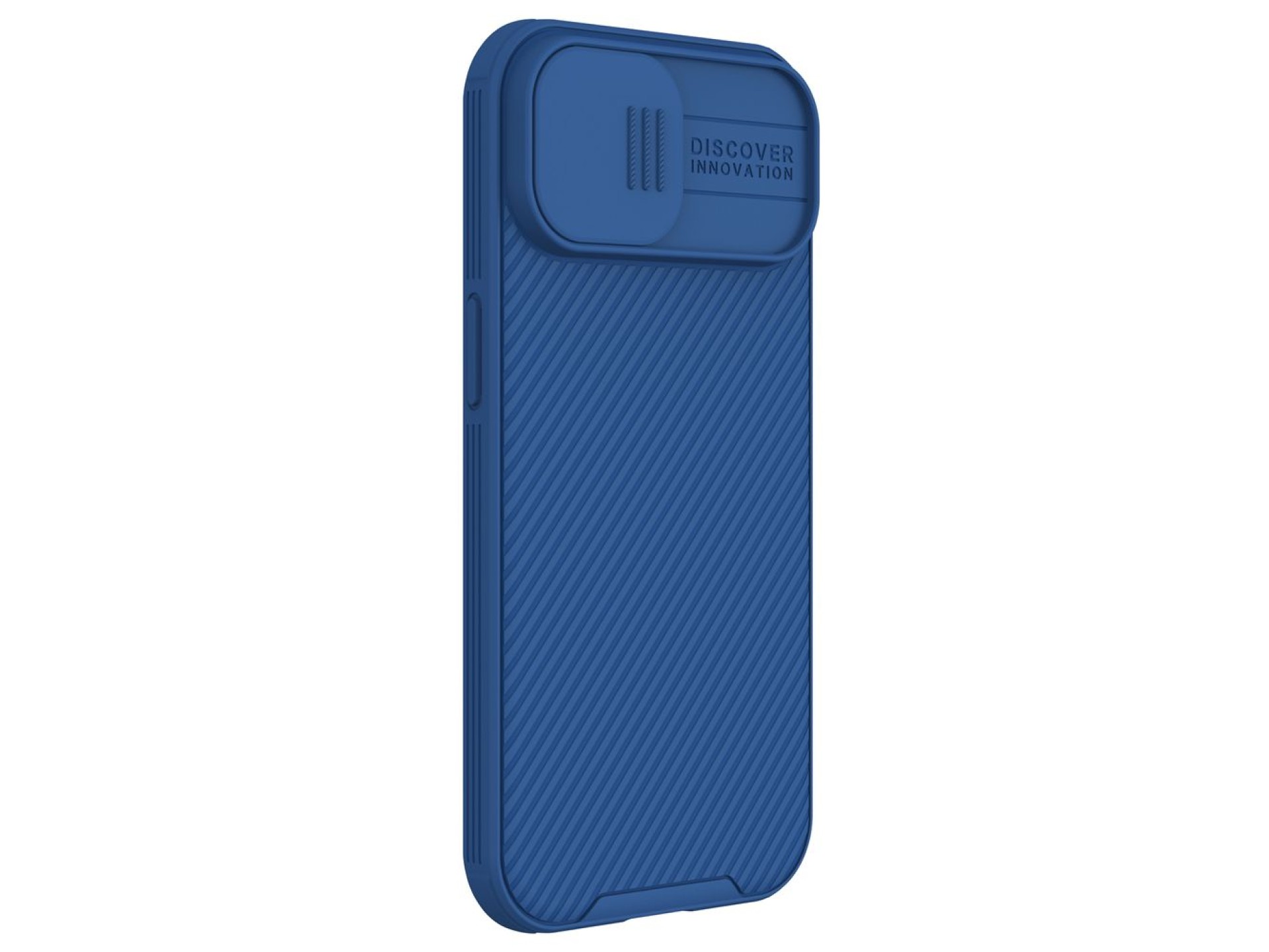 Capa magnética Nillkin CamShield Pro para iPhone 15 Plus com protetor de câmera - Azul