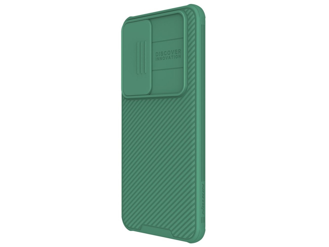 Capa protetora Nillkin CamShield Pro com protetor de câmera para Samsung Galaxy S24+ - verde
