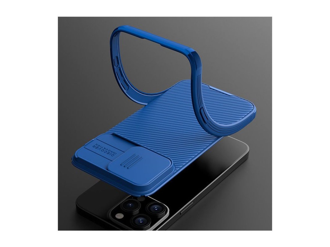 Nillkin CamShield Pro Magnetic Case for iPhone 15 Plus with Camera Protector - Blue