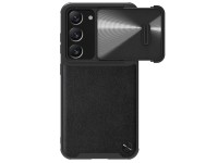Capa de couro Nillkin CamShield S para Samsung Galaxy S23+ com protetor de câmera, preta. Capa de couro Nillkin CamShield S para Samsung Galaxy S23+ com protetor de câmera, preta.