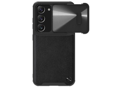 Nillkin CamShield Leather S Case for Samsung Galaxy S23+ cover with camera cover black Nillkin CamShield Leather S Case for Samsung Galaxy S23+ cover with camera cover black