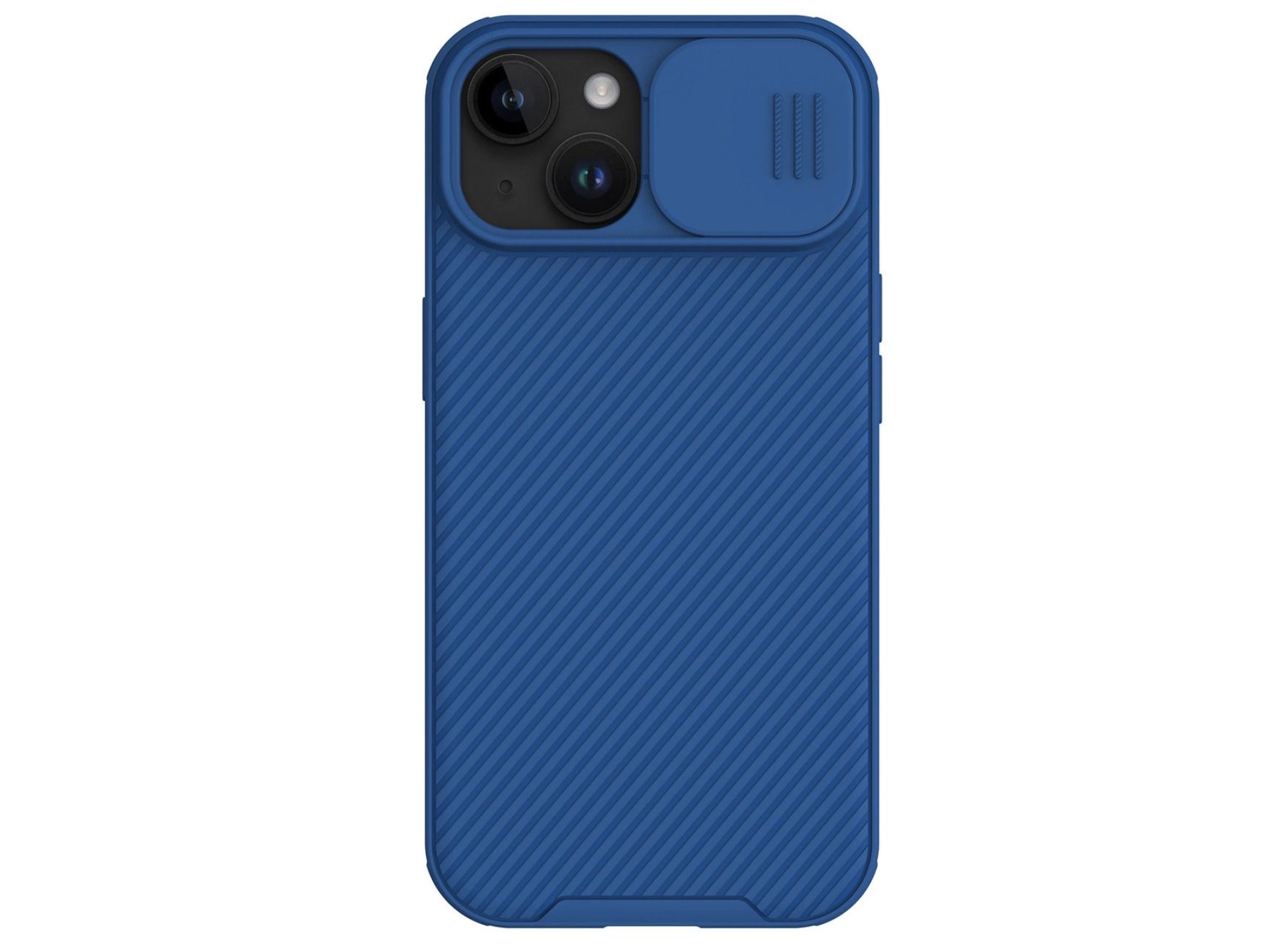 Capa magnética Nillkin CamShield Pro para iPhone 15 Plus com protetor de câmera - Azul