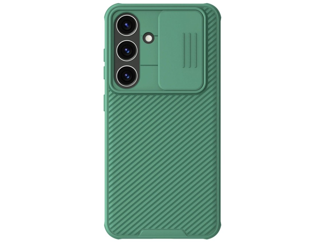 Capa protetora Nillkin CamShield Pro com protetor de câmera para Samsung Galaxy S24+ - verde