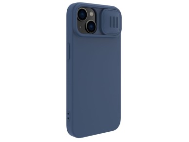 Nillkin CamShield Silky Silicone Case iPhone 14 Plus Case with Camera Protector Blue Nillkin CamShield Silky Silicone Case iPhone 14 Plus Case with Camera Protector Blue