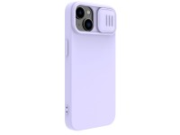 Capa de silicone Nillkin CamShield Silky para iPhone 14 Plus com protetor de câmera roxo Capa de silicone Nillkin CamShield Silky para iPhone 14 Plus com protetor de câmera roxo