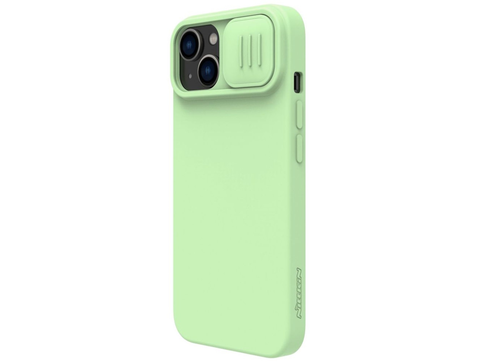 Funda magnética de silicona Nillkin CamShield para iPhone 14 Plus, cubierta magnética MagSafe con pr