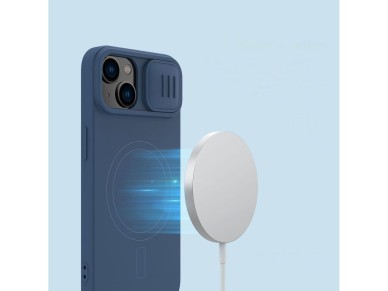 Nillkin CamShield Magnetic Silicone Case iPhone 14 Plus Magnetic MagSafe Cover with Camera Protector Nillkin CamShield Magnetic Silicone Case iPhone 14 Plus Magnetic MagSafe Cover with Camera Protector
