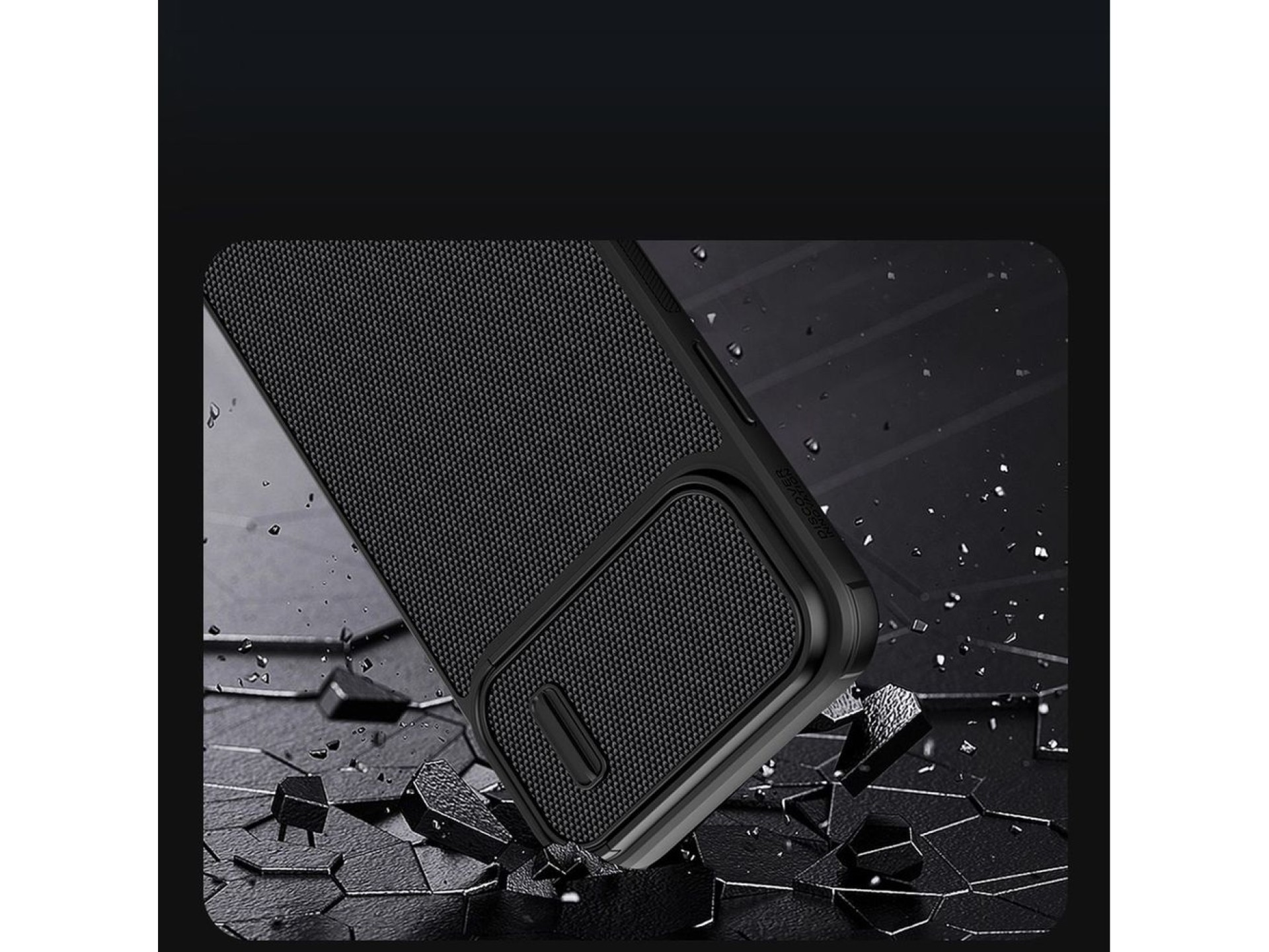 Capa Nillkin Textured S para iPhone 14, capa reforçada com proteção para a câmera, preta