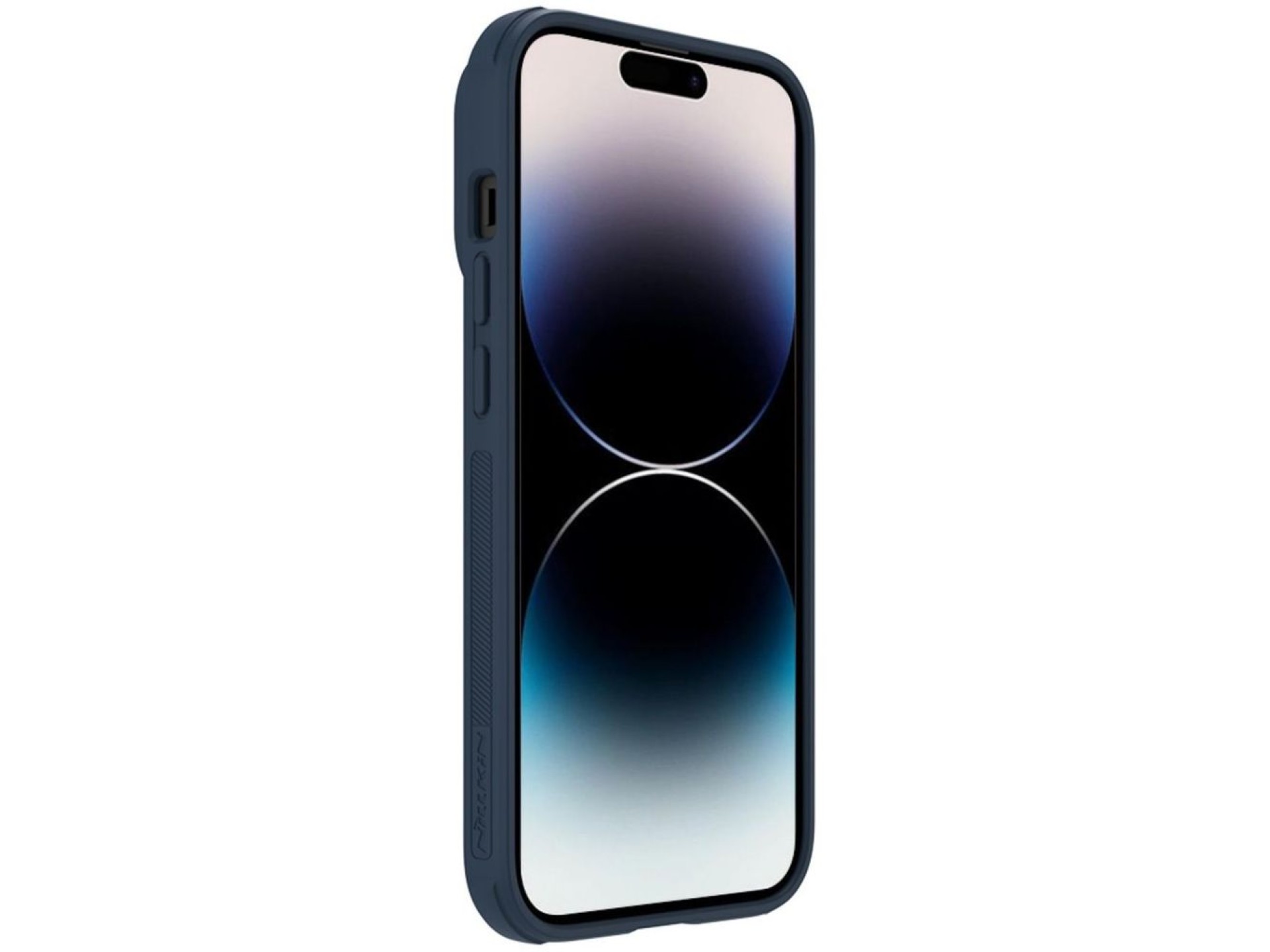 Nillkin Textured S Case for iPhone 14 Pro, armored cover with camera cover, blue