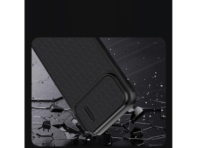 Nillkin Textured S Case iPhone 14 Plus armored cover with camera cover, black Nillkin Textured S Case iPhone 14 Plus armored cover with camera cover, black