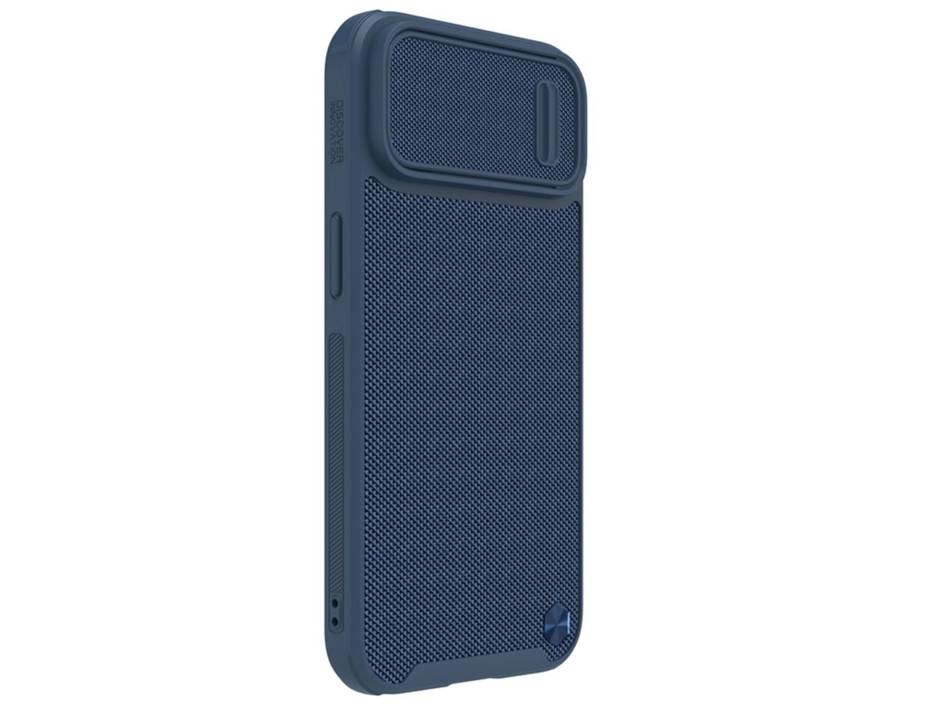 Nillkin Textured S Case for iPhone 14 Plus, armored cover with camera cover, blue