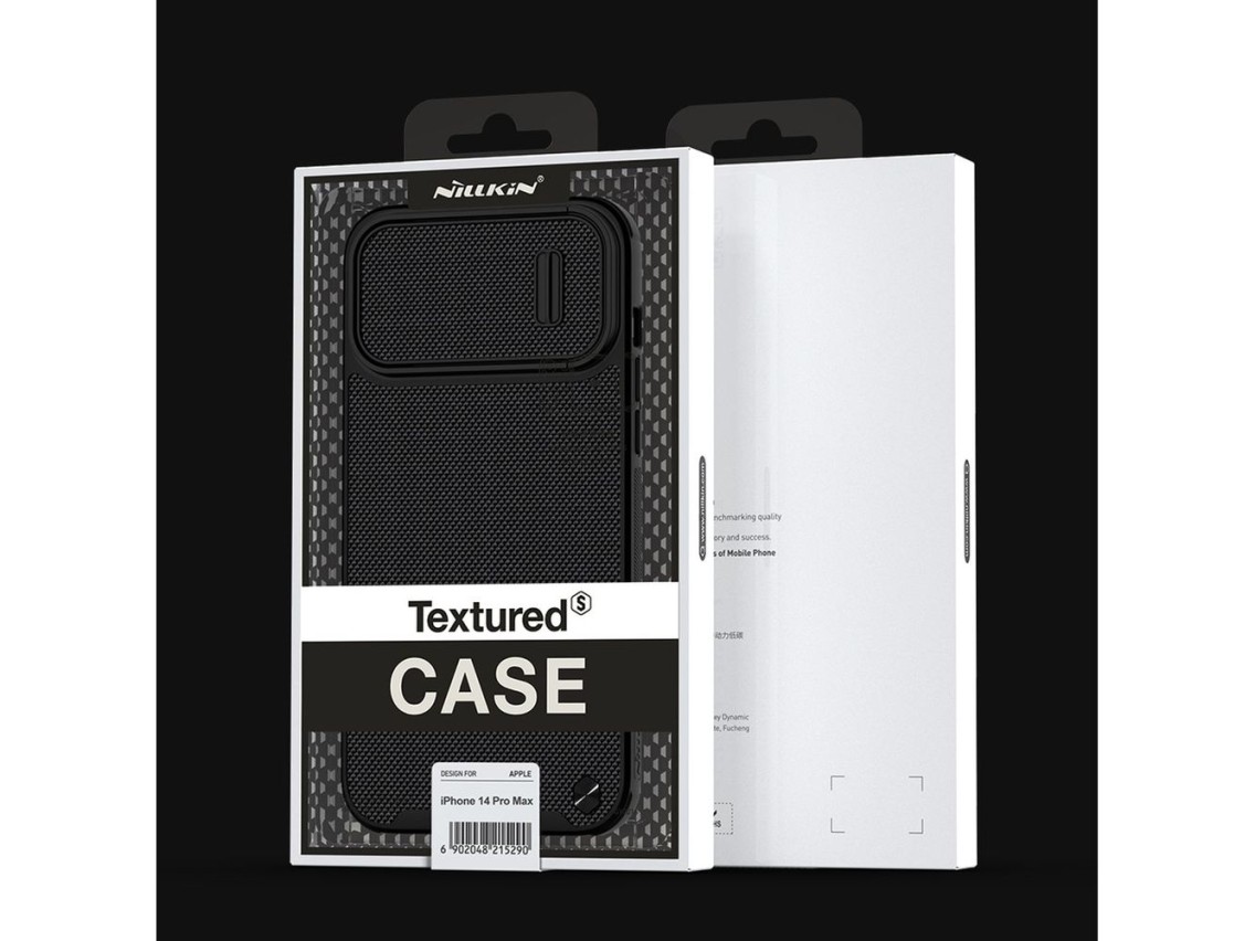 Nillkin Textured S Case iPhone 14 Pro Max case with camera cover black