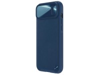 Capa de couro Nillkin CamShield S para iPhone 14 Plus com protetor de câmera azul Capa de couro Nillkin CamShield S para iPhone 14 Plus com protetor de câmera azul