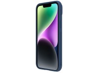 Capa de couro Nillkin CamShield S para iPhone 14 Plus com protetor de câmera azul Capa de couro Nillkin CamShield S para iPhone 14 Plus com protetor de câmera azul