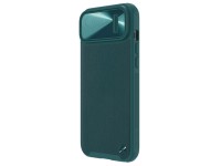 Capa de couro Nillkin CamShield S para iPhone 14 Plus com protetor de câmera verde Capa de couro Nillkin CamShield S para iPhone 14 Plus com protetor de câmera verde