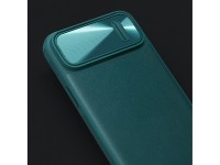 Capa de couro Nillkin CamShield S para iPhone 14 Plus com protetor de câmera azul Capa de couro Nillkin CamShield S para iPhone 14 Plus com protetor de câmera azul