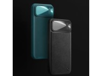 Capa de couro Nillkin CamShield S para iPhone 14 Plus com protetor de câmera azul Capa de couro Nillkin CamShield S para iPhone 14 Plus com protetor de câmera azul