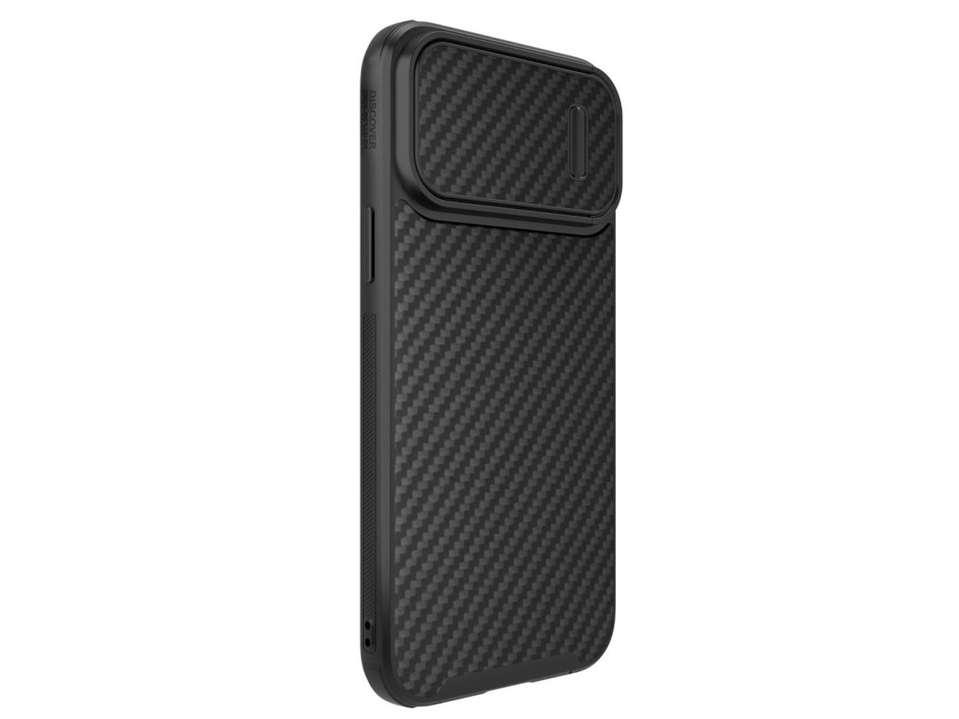Nillkin Synthetic Fiber S Case iPhone 14 Pro case with camera cover, black