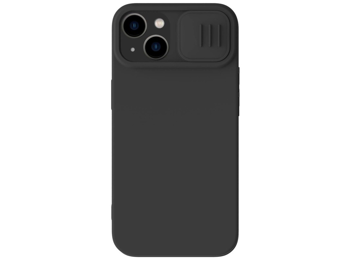 Nillkin CamShield Silky Silicone Case iPhone 14 Plus Case with Camera Protector Black