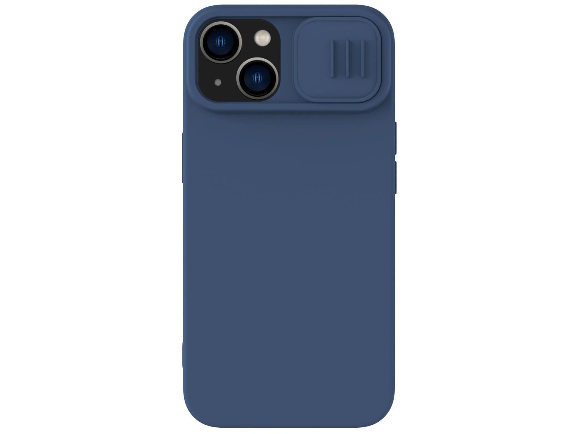 Nillkin CamShield Silky Silicone Case iPhone 14 Plus Case with Camera Protector Blue