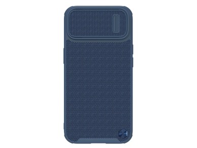Capa Nillkin Textured S para iPhone 14, capa reforçada com proteção para a câmera, azul Capa Nillkin Textured S para iPhone 14, capa reforçada com proteção para a câmera, azul