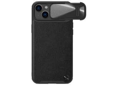 Nillkin CamShield Leather S Case iPhone 14 Plus case with camera cover black Nillkin CamShield Leather S Case iPhone 14 Plus case with camera cover black