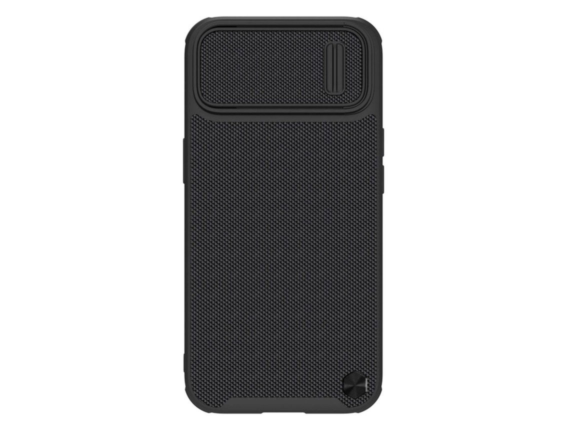 Capa Nillkin Textured S para iPhone 14 Plus, capa protetora refor�ada com protetor de c�mera, preta.