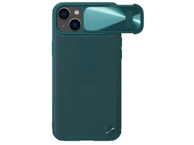 Nillkin CamShield Leather S Case iPhone 14 Plus case cover with camera cover green Nillkin CamShield Leather S Case iPhone 14 Plus case cover with camera cover green