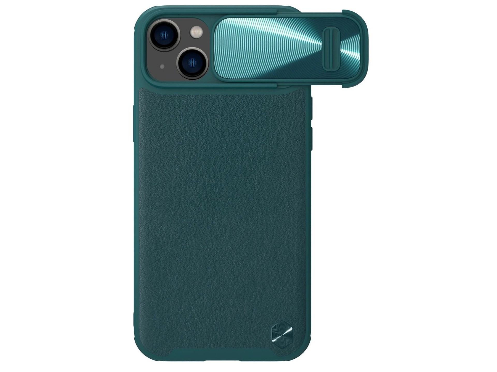 Nillkin CamShield Leather S Case iPhone 14 Plus case cover with camera cover green