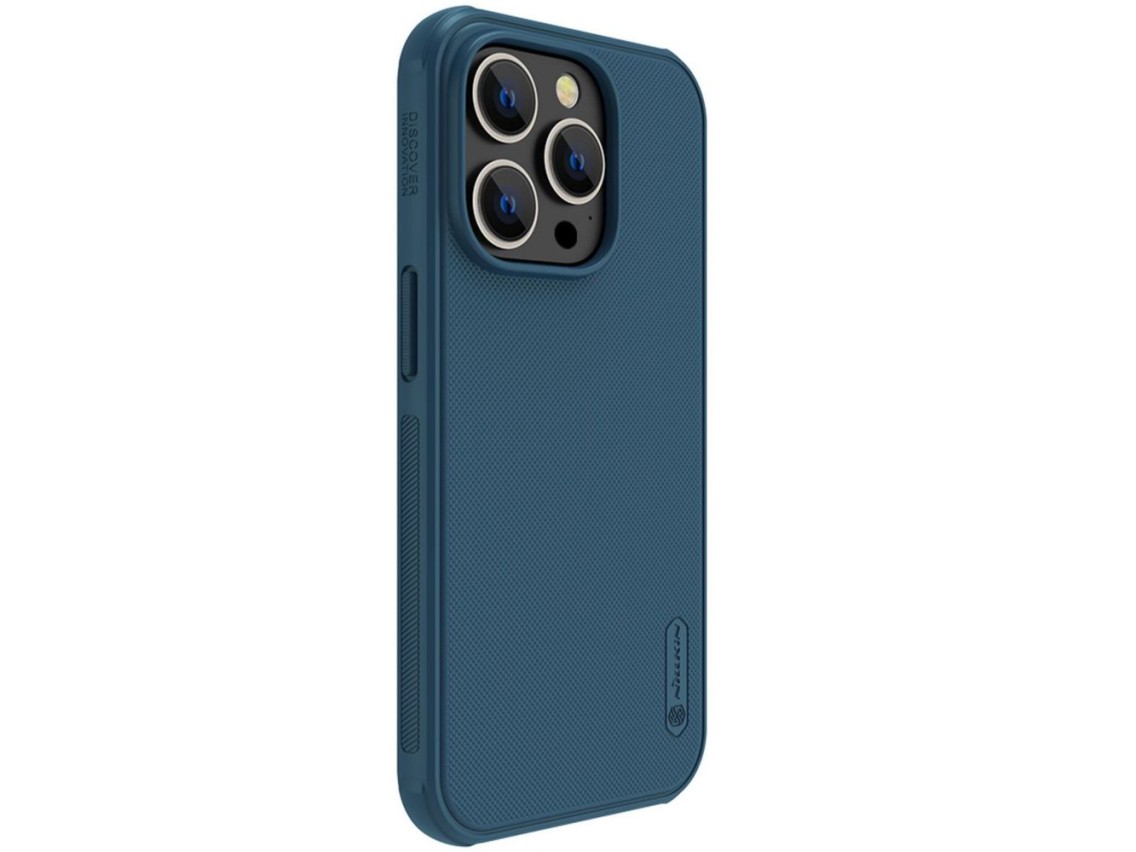 Nillkin Super Frosted Shield Pro case for iPhone 14 Pro Max back cover blue