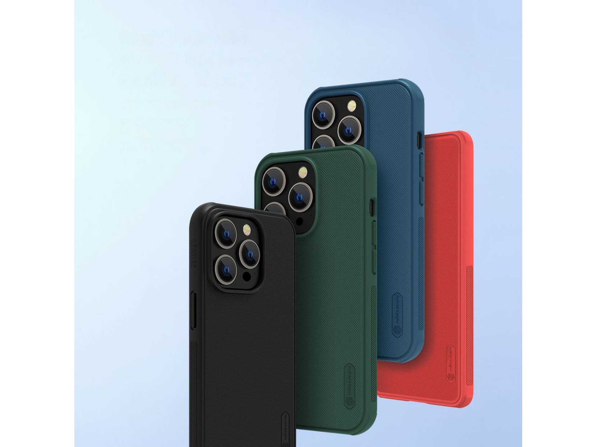 Nillkin Super Frosted Shield Pro case for iPhone 14 Pro Max back cover blue