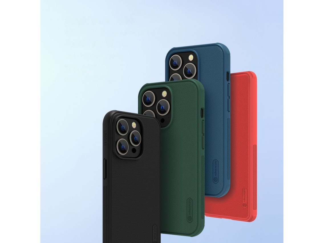 Nillkin Super Frosted Shield Pro case for iPhone 14 Pro Max back cover blue