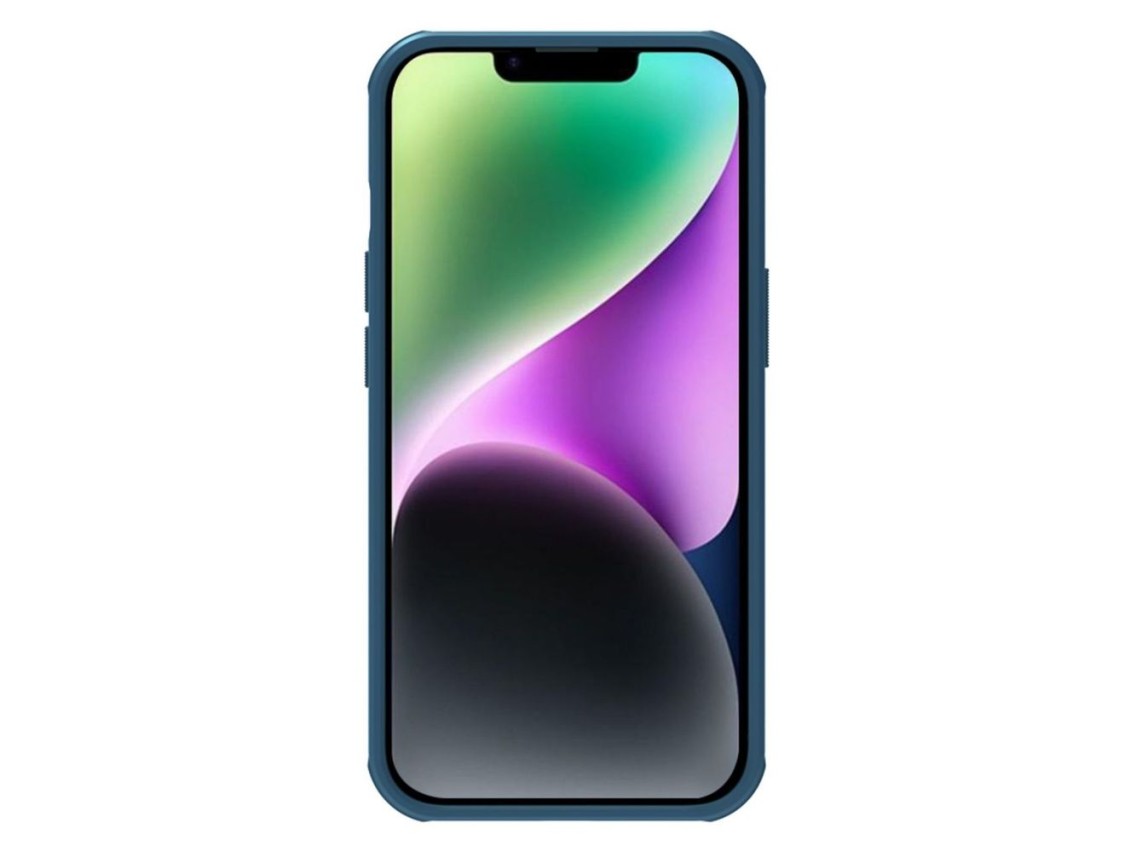 Nillkin Super Frosted Shield Pro Magnetic Case for iPhone 14 Plus with MagSafe magnetic blue