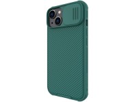 Capa Nillkin CamShield Pro para iPhone 14 Plus, com proteção reforçada para a câmera, na cor verde. Capa Nillkin CamShield Pro para iPhone 14 Plus, com proteção reforçada para a câmera, na cor verde.