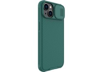 Capa Nillkin CamShield Pro para iPhone 14 Plus, com proteção reforçada para a câmera, na cor verde. Capa Nillkin CamShield Pro para iPhone 14 Plus, com proteção reforçada para a câmera, na cor verde.