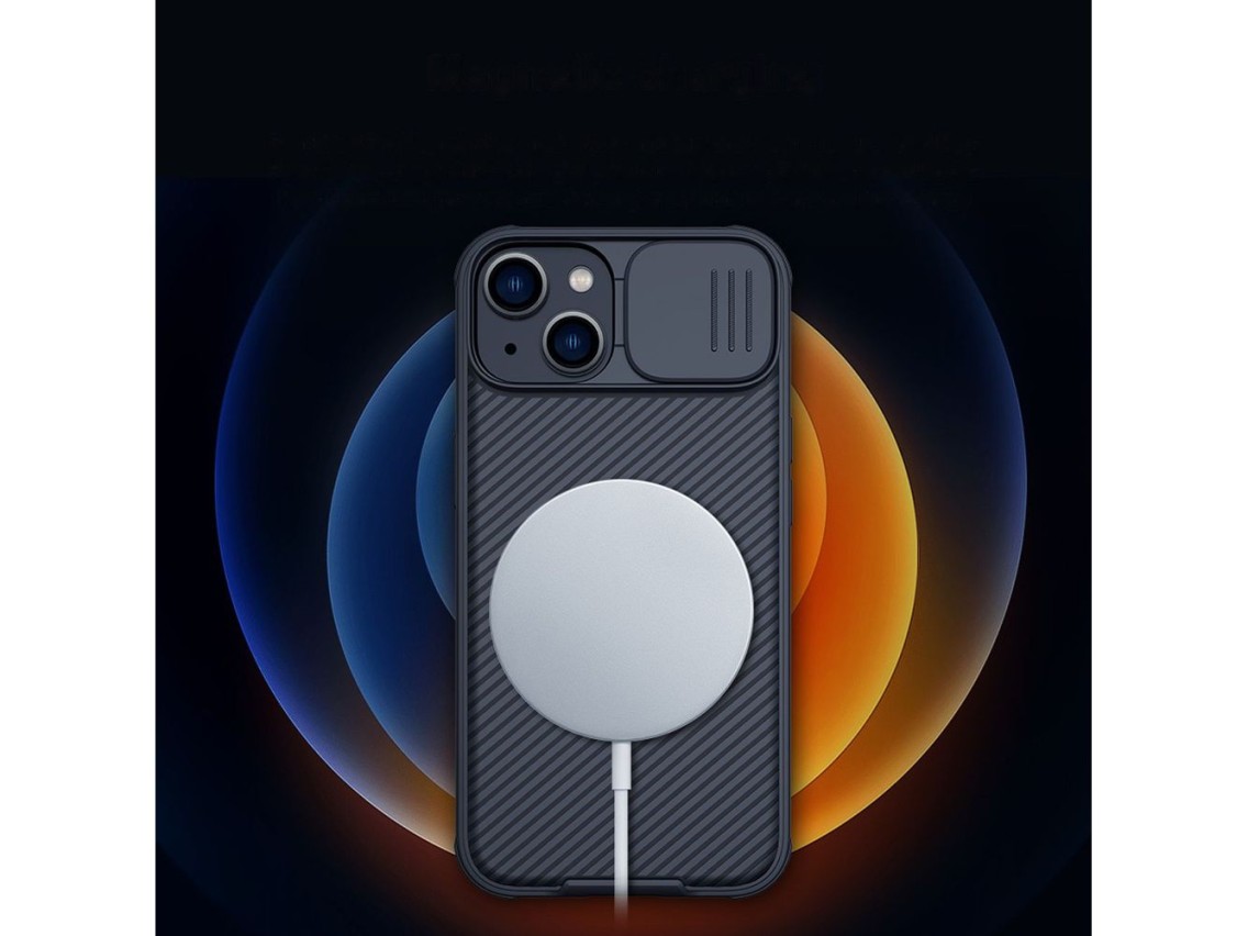 Nillkin CamShield Pro Magnetic Case iPhone 14 Plus Cover Camera Protector Black (with MagSafe)