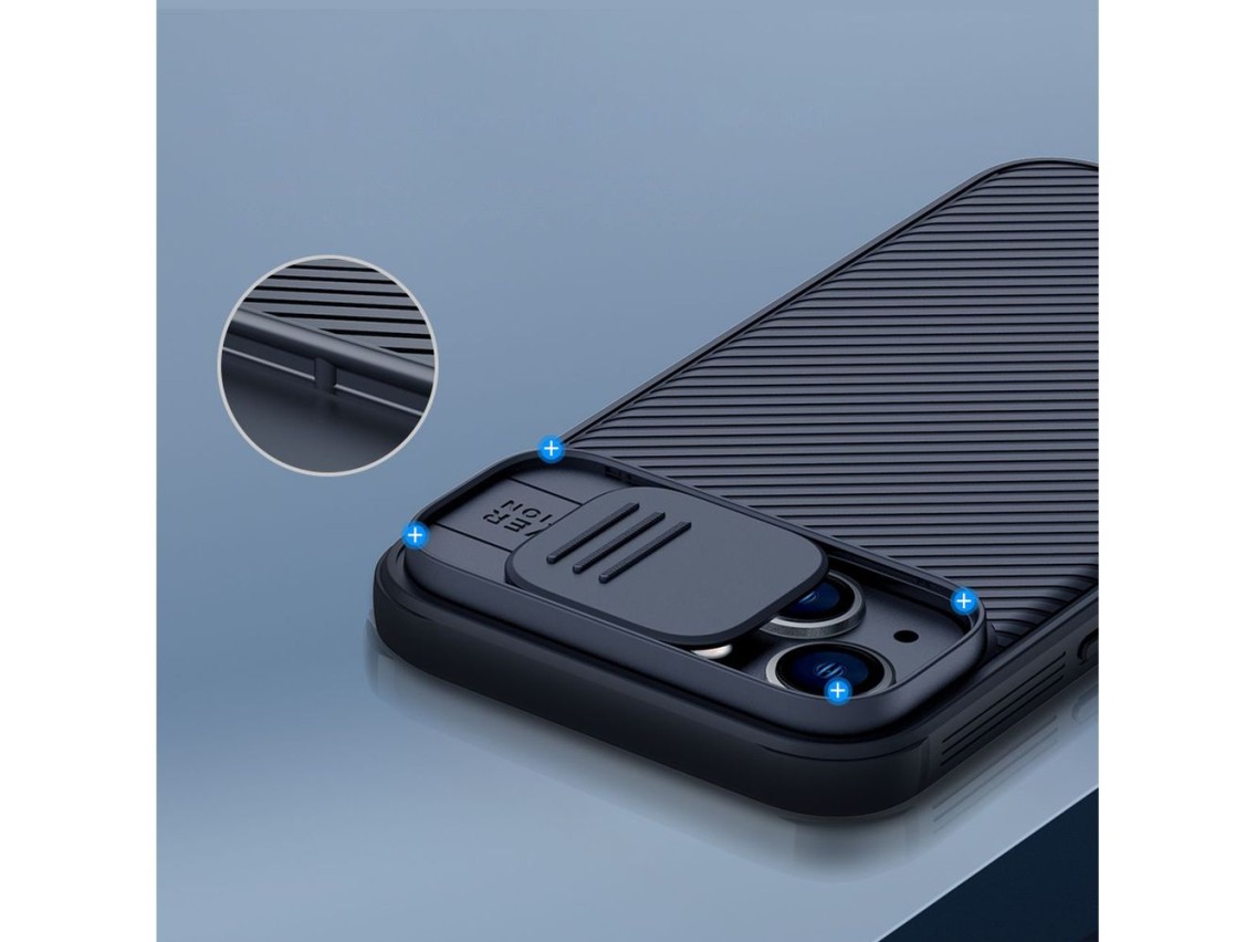 Nillkin CamShield Pro Magnetic Case iPhone 14 Plus Cover Camera Protector Black (with MagSafe)