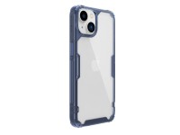 Capa Nillkin Nature Pro para iPhone 14 Plus, capa refor�ada, capa azul.