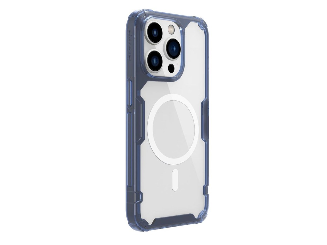 Capa magnética Nillkin Nature Pro para iPhone 14 Pro, MagSafe, azul