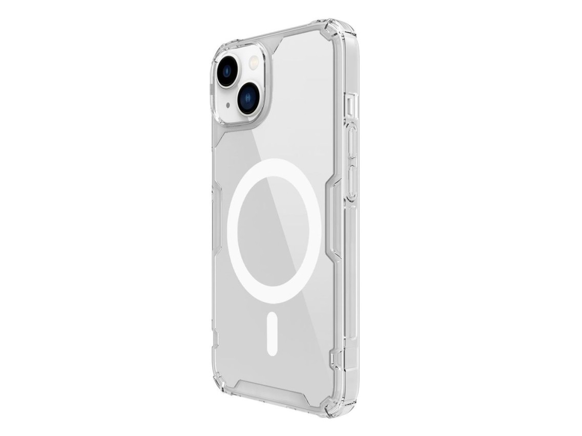 Funda magn�tica Nillkin Nature Pro para iPhone 14 Plus, cubierta magn�tica MagSafe, transparente
