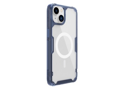 Capa magnética Nillkin Nature Pro para iPhone 14 Plus com MagSafe, azul. Capa magnética Nillkin Nature Pro para iPhone 14 Plus com MagSafe, azul.