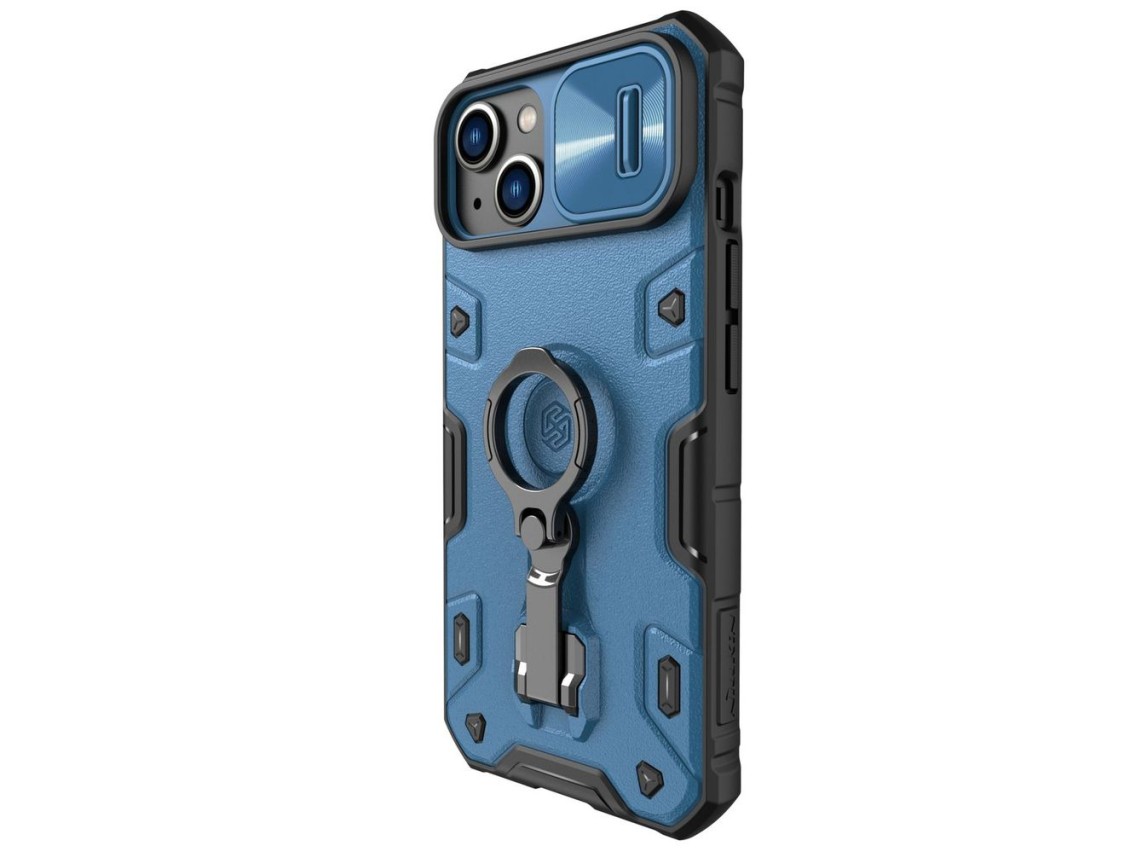 Funda Nillkin CamShield Armor Pro para iPhone 14 Plus, cubierta reforzada con soporte de anillo para