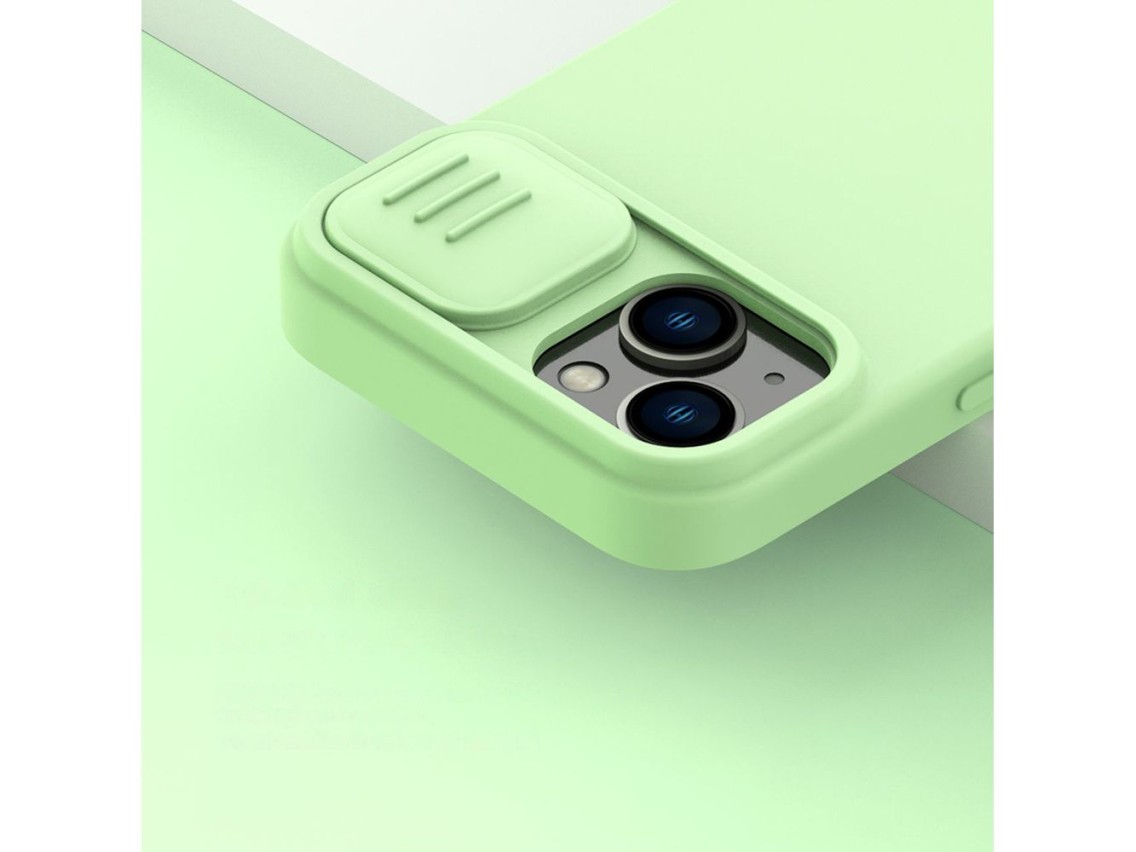 Nillkin CamShield Magnetic Silicone Case iPhone 14 Plus Magnetic MagSafe Cover with Camera Protector