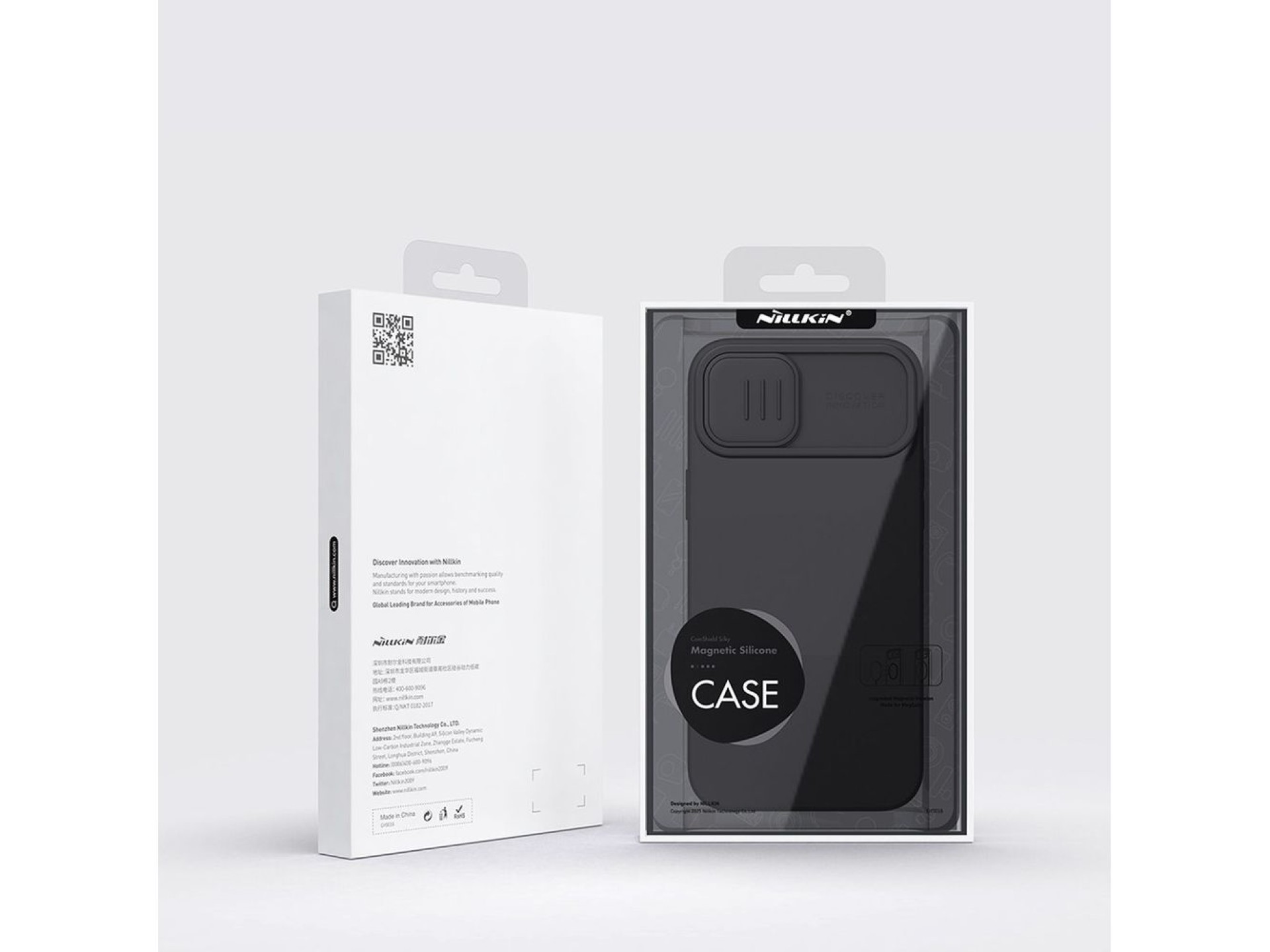 Nillkin CamShield Magnetic Silicone Case iPhone 14 Plus Magnetic MagSafe Cover with Camera Protector
