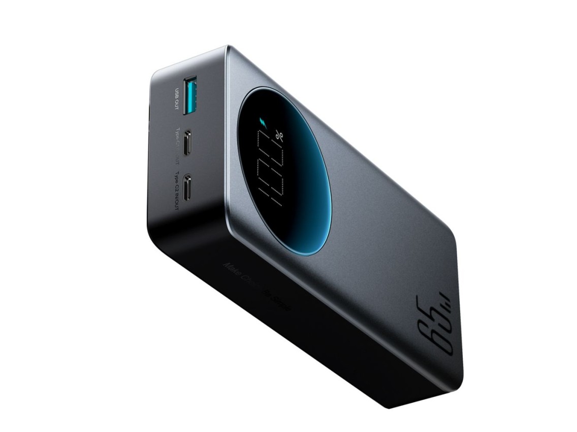 Joyroom JR-PBF05 Pro 30000mAh 65W Powerbank with Digital Display 2x USB-C 1x USB-A - Black