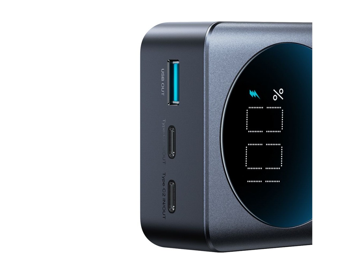 Joyroom JR-PBF05 Pro 30000mAh 65W Powerbank with Digital Display 2x USB-C 1x USB-A - Black