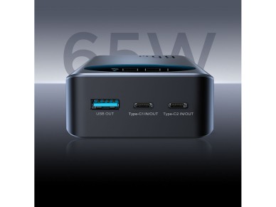 Joyroom JR-PBF05 Pro 30000mAh 65W Powerbank with Digital Display 2x USB-C 1x USB-A - Black