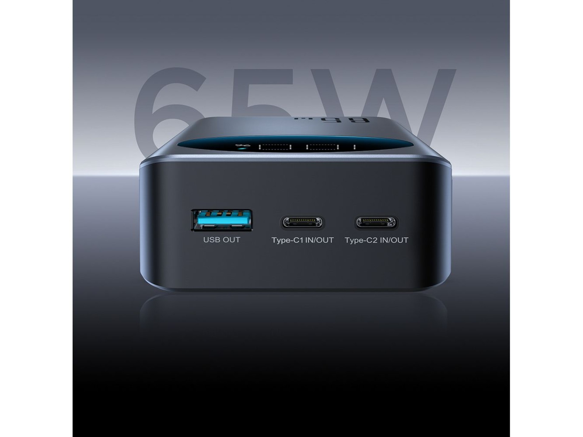 Joyroom JR-PBF05 Pro 30000mAh 65W Powerbank with Digital Display 2x USB-C 1x USB-A - Black