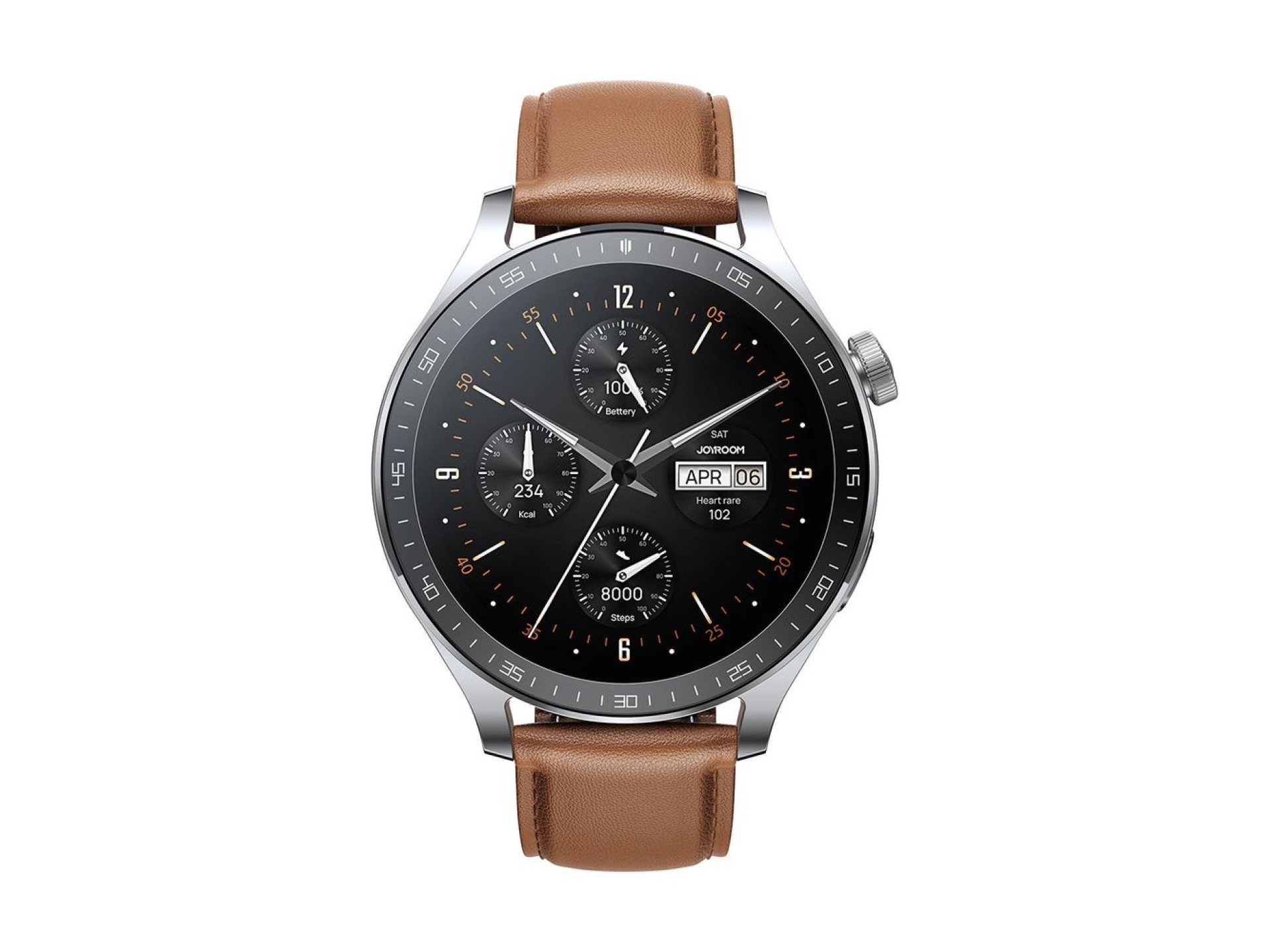 Reloj inteligente Joyroom Classic Series JR-FC2 Pro con función de respuesta de llamadas - Plateado